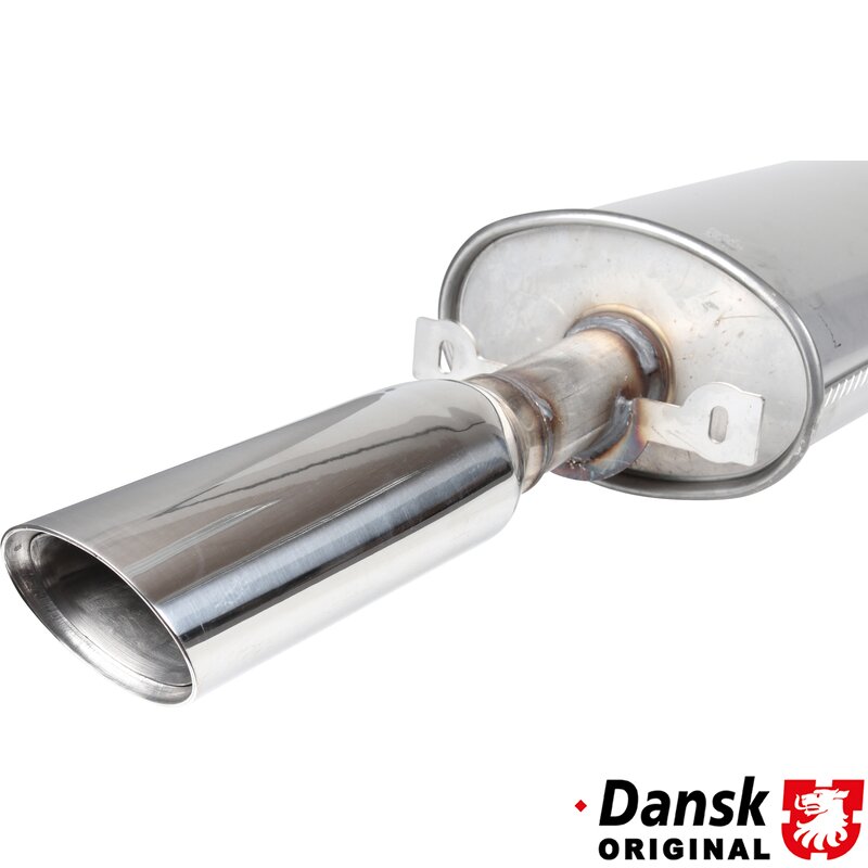 Edelstahl Endschalldämpfer Auspuff  passend für Porsche 944 924S 2,5L Bj. 81-87