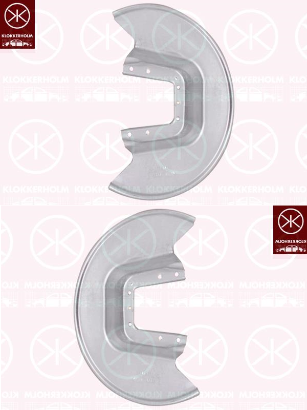 Spritzblech Ankerblech Bremsstaubblech Satz hinten passend für Peugeot 206 Bj. 98-