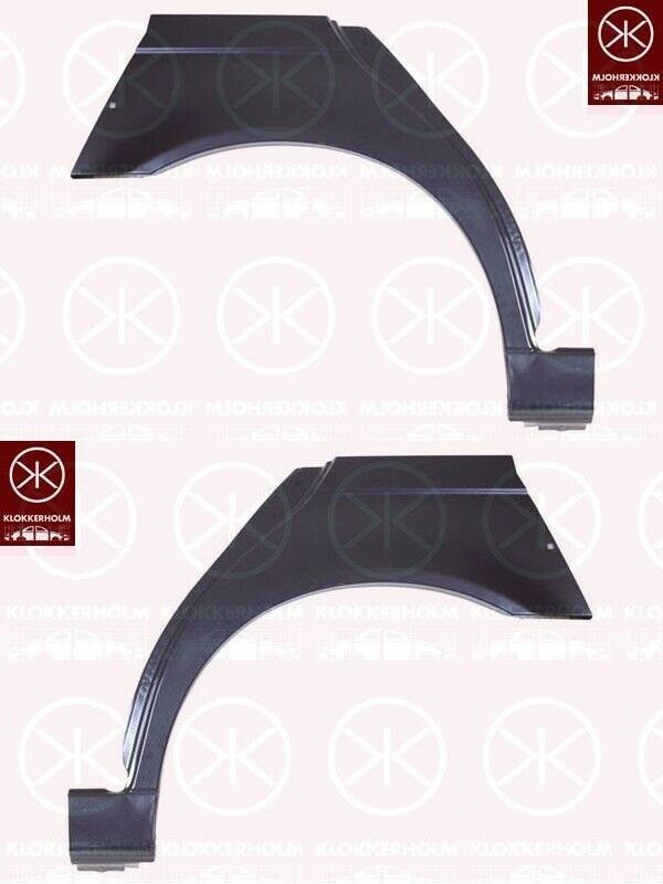 Radlauf Seitenwand Kotflügel Set hinten passend für BMW 500Serie E39 5er Bj. 95-04