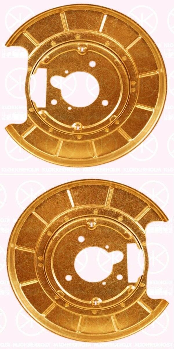 Ankerblech Spritzblech Hitzeschutzblech Satz hinten passend für Peugeot 304 Bj. 96-03