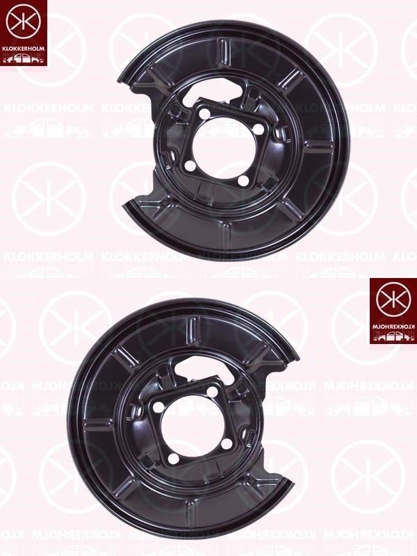 Ankerblech Spritzblech Hitzeschutzblech Satz hinten passend für Mercedes W245 B-Klasse 05-11