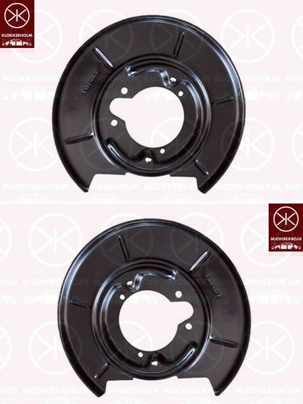 Ankerblech Spritzblech Hitzeschutzblech Satz hinten passend für BMW E30 Cabrio Bj, 85-93