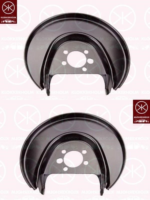 Spritzblech Bremsstaubblech Ankerblech Satz hinten passend für VW Polo Bj. 2001-