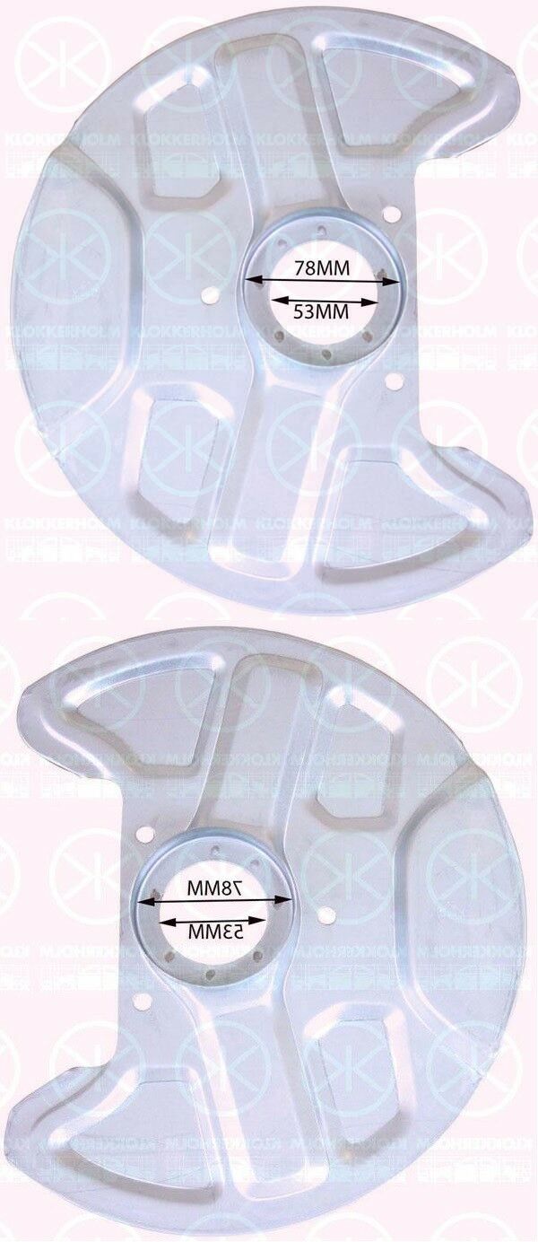 Ankerblech Spritzblech Hitzeschutzblech Satz vorne passend für Volvo 760 Bj. 87-92