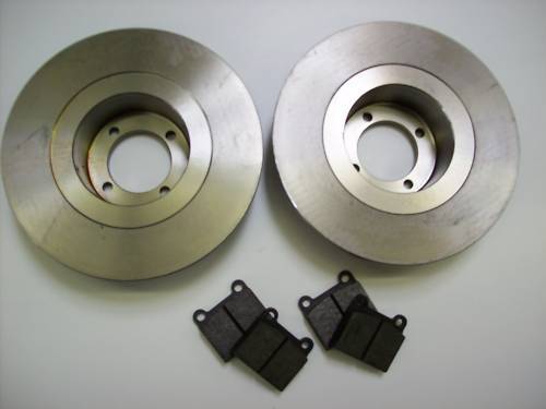 Bremsscheiben und Klötze vorn passend für BMW 1602 1802 2002 E10 Satz 