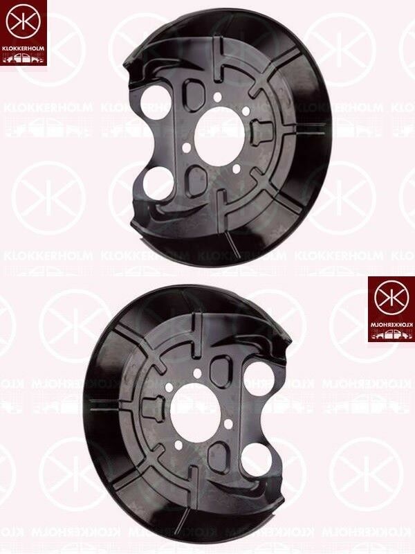 Ankerblech Spritzblech Hitzeschutzblech Satz hinten passend für Opel Vectra C Bj. 2002-