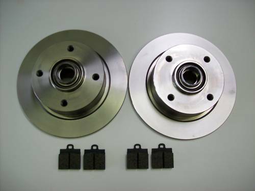 Bremsscheiben Klötze vorne 66-73 passend für VW Karmann Ghia Typ 14 