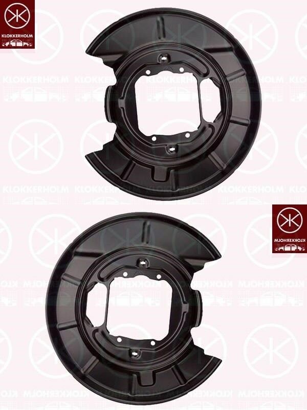 Spritzblech Hitzeschutzblech Bremsstaubblech Satz hinten passend für BMW 5er E39 Touring