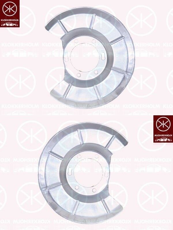 Ankerblech Spritzblech Hitzeschutzblech Satz hinten passend für  Volvo V50 Bj.03-12 Allrad