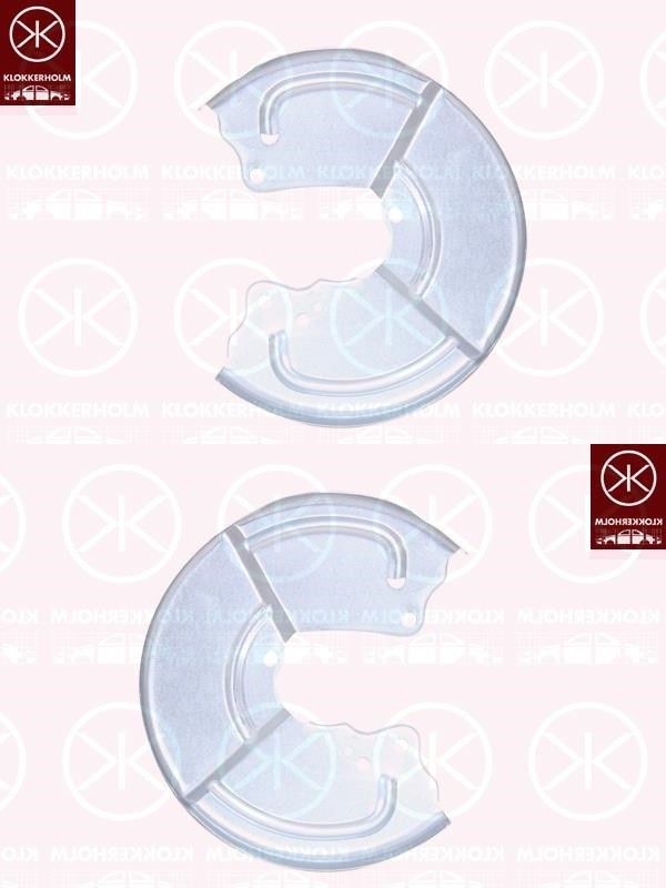 Spritzblech Bremsstaubblech Ankerblech Satz hinten passend für Alfa Romeo 145 Bj. 94-01