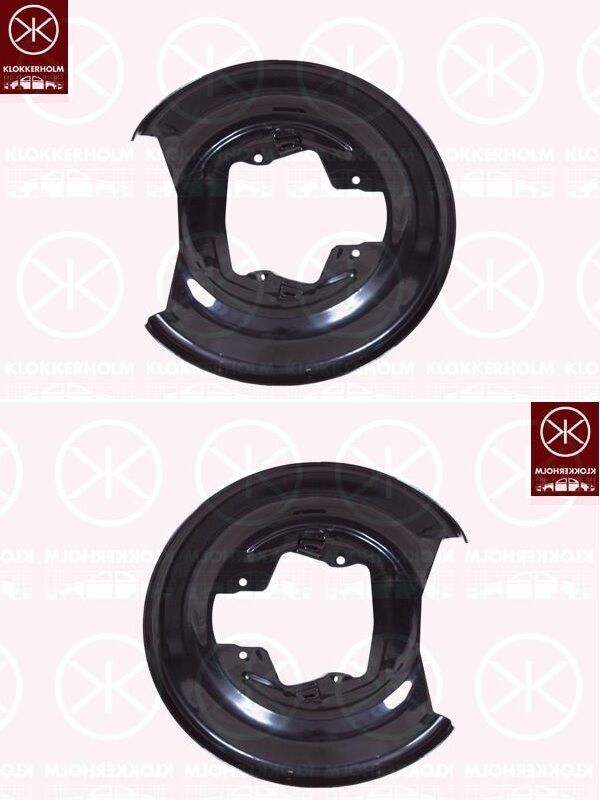 Ankerblech Spritzblech Hitzeschutzblech Satz hinten passend für Volvo V70 II Kombi Bj. 00-10