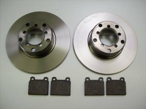 Bremsscheiben und Klötze vorne passend für Mercedes W115 200 220 230 Bj. 68-73 