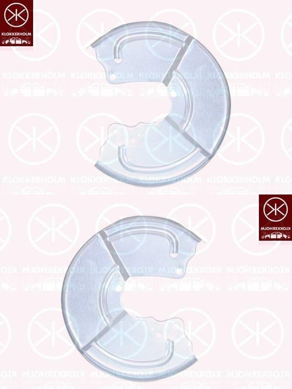 Spritzblech Bremsstaubblech Ankerblech Satz hinten passend für Lancia Y 840A Bj. 95-03