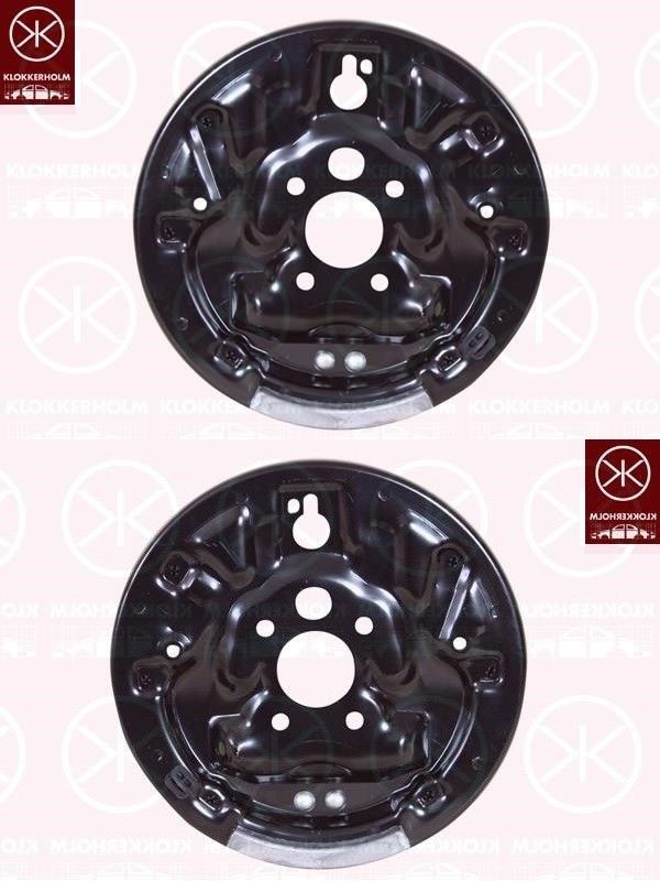 Ankerblech Spritzblech Hitzeschutzblech Satz hinten passend für Skoda Oktavia Bj. 96-13