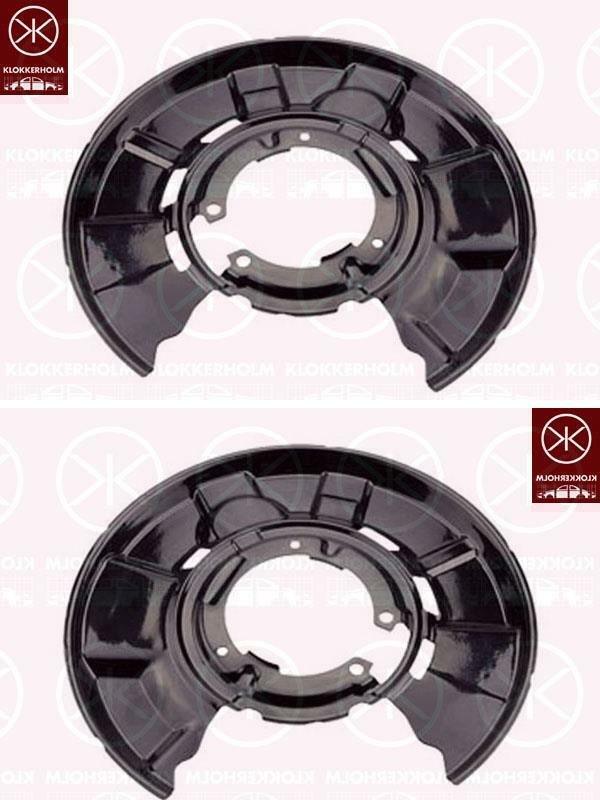 Ankerblech Spritzblech Hitzeschutzblech hinten Satz passend für BMW 2er 300mm Scheibe