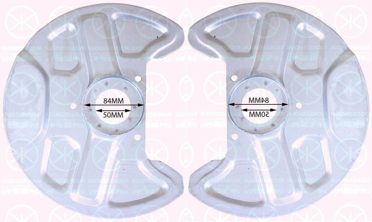 Ankerblech Spritzblech Hitzeschutzblech Satz vorne passend für Volvo 760 Bj. 81-87