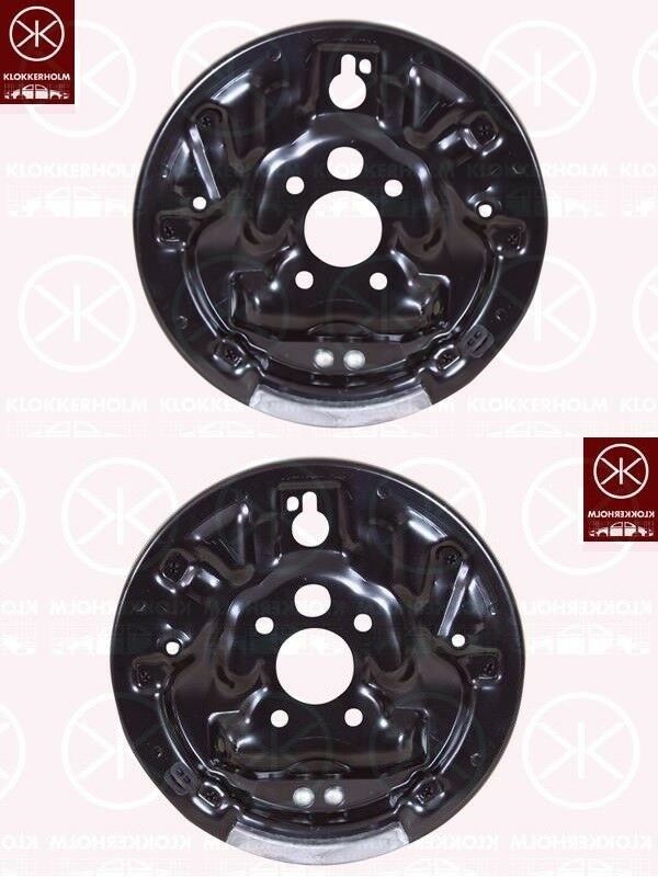 Ankerblech Spritzblech Hitzeschutzblech Satz hinten passend für Skoda Roomster Praktik