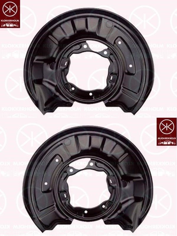 Ankerblech Spritzblech Hitzeschutzblech Satz hinten passend für Mercedes W204 Bj. 07-14